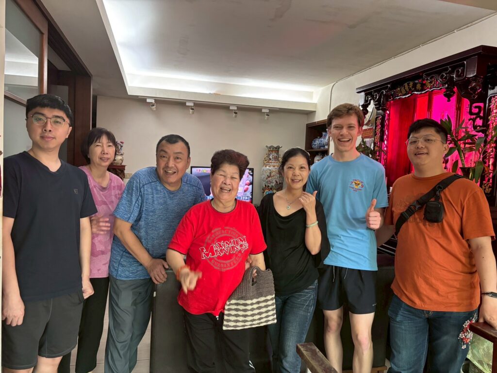 Henry Tushek spends the summer abroad in Taiwan