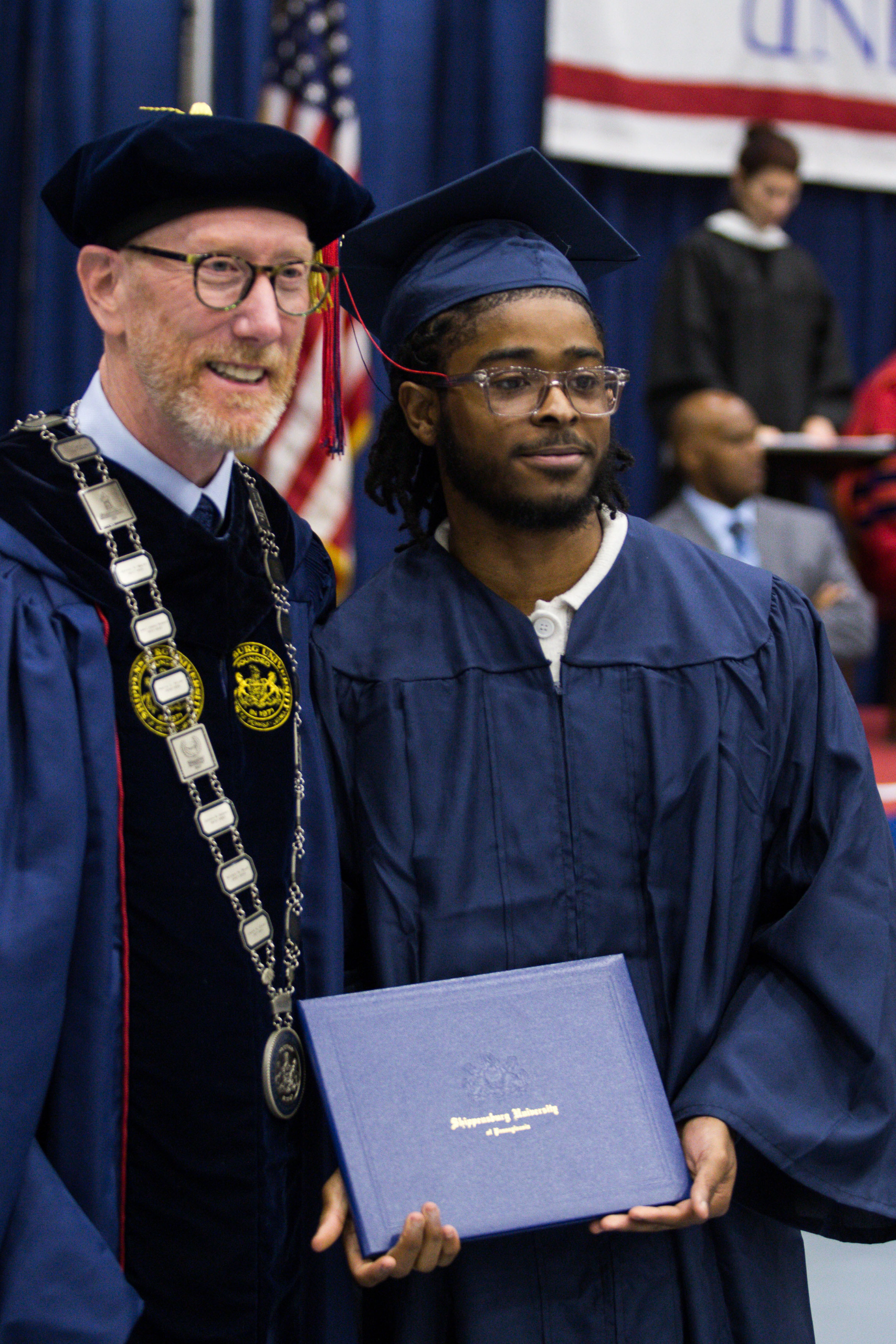 Jahiem Williams celebrates graduation with his cycling cohort